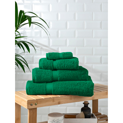 Green Super-Soft Cotton Towel & Bath Mat Range