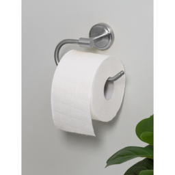 Silver-Tone Toilet Roll Holder