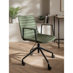 Green PU Office Chair