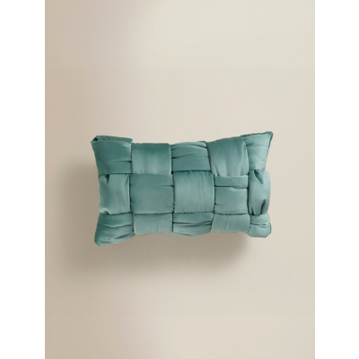 Light Green Velvet Weave Cushion