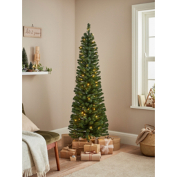 Green Slim 6ft Pre-Lit Christmas Tree