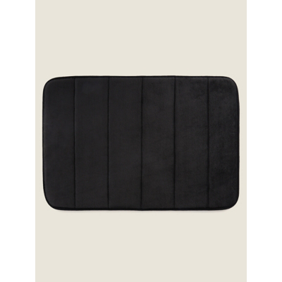 Black Memory Foam Bath Mat