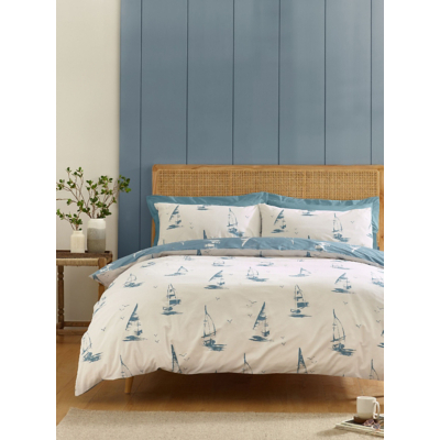 Catherine Lansfield Salcombe Boats Duvet Cover Set