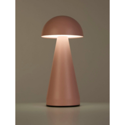Searchlight Pink Rechargeable Dome Table Lamp