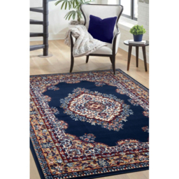 maker Navy Maestro Traditional Rug