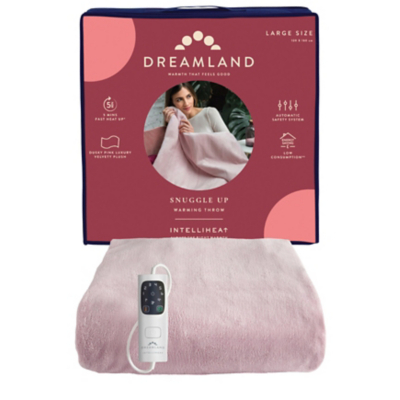 Dreamland Pink Snuggle Up Electric Warming Throw