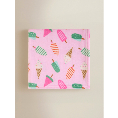 Ice Cream Fleece Blanket - 120cm x 150cm