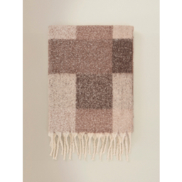 Brown Brushed Buffalo Check Reversible Throw  - 120 x 150 cm