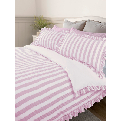 Stacey Solomon Seersucker Stripe Cotton Duvet Set