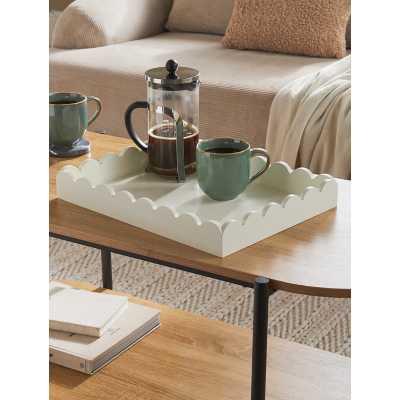 Cream Wooden Tray