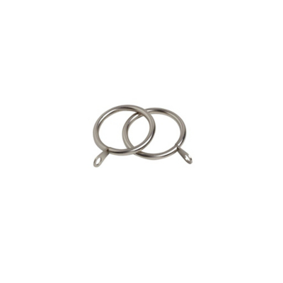 Speedy Satin Silver Finesse 25-28mm Curtain Rings - Pack of 6