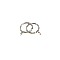 Speedy Satin Silver Finesse 25-28mm Curtain Rings - Pack of 6