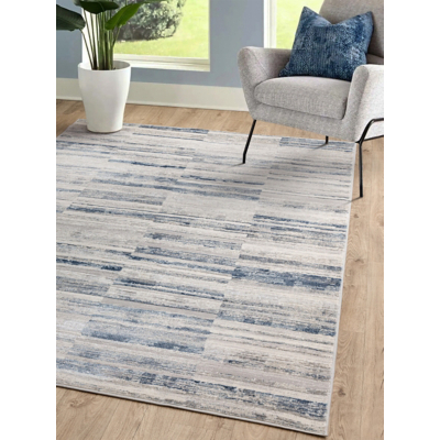 The Rug Edit Ritz Stripe Blue Rug