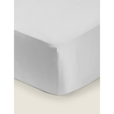 White Sateen 100% Cotton 300 Thread Count Luxury Fitted Sheet