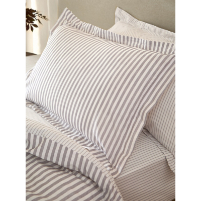 Yard Mauve Hebden Mélange Stripe Pillowcase Pair