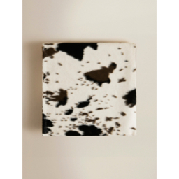 Brown Cow Print Faux Fur Throw - 150 x 120cm
