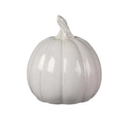 Ceramic Pumpkin Ivory - 17cm - thumbnail 1