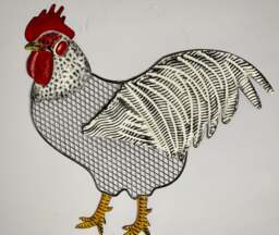 Rooster Metal Wall Art - thumbnail 2
