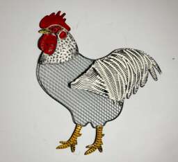 Rooster Metal Wall Art - thumbnail 1