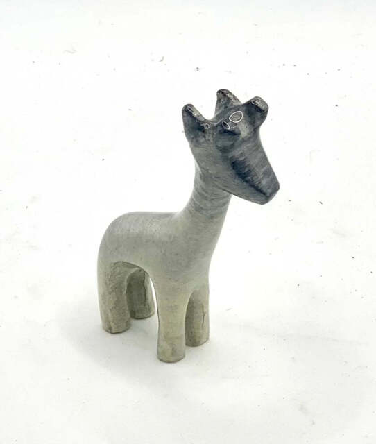 Brushed Silver Giraffe Small - AluminArk Collection - image 1