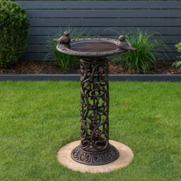 Bird Bath - Decorative Base Pedestal Bird Feeder - thumbnail 2