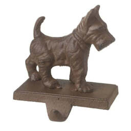 SCOTTIE DOG IRON SHELF HOOK
