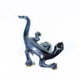 Brushed Black Gecko - AluminArk Collection - 3 Sizes - Medium - 16cm - thumbnail 2