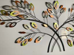 Double Laurel Branch Metal Wall Art - thumbnail 2