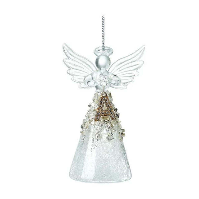 Alphabet Glass Angels - Hanging Decorations - image 1