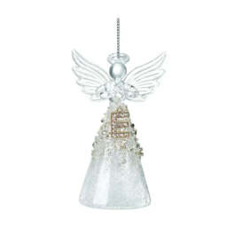 Alphabet Glass Angels - Hanging Decorations - thumbnail 5