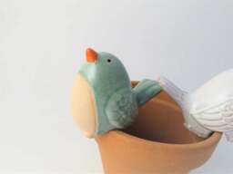 Bird Pot Planter Pair - Plant Pot Decorations - thumbnail 2