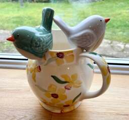 Bird Pot Planter Pair - Plant Pot Decorations - thumbnail 3