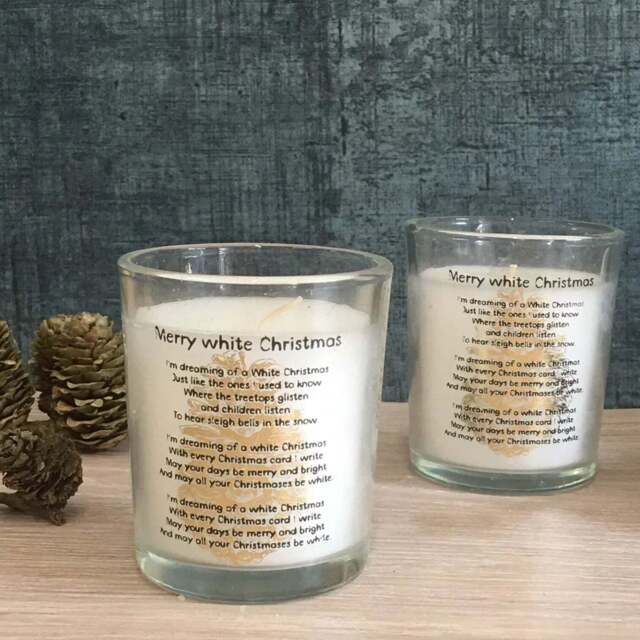 Mini Christmas Candle Set of 2
