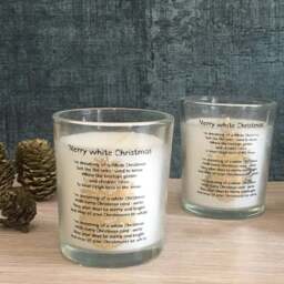 Mini Christmas Candle Set of 2