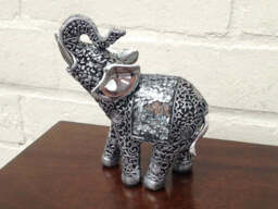 Trunk Up Elephant Ornament - 13cm