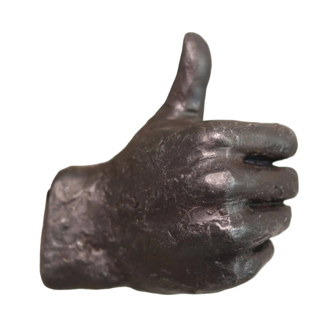 Thumbs Up Coat Hook - Quirky Hand Shaped Decorative Wall Hook for Keys & Bags - image 1