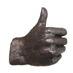 Thumbs Up Coat Hook - Quirky Hand Shaped Decorative Wall Hook for Keys & Bags - thumbnail 1