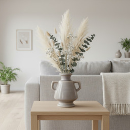 Rosia Decorative Urn Vase Beige - thumbnail 1