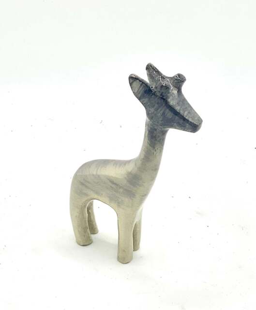 Brushed Silver Giraffe Medium - AluminArk Collection - image 1