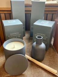 Ceramic Pot Scented Candle - Saffron Amberwood Moss & Fir - Heaven Scent - thumbnail 2