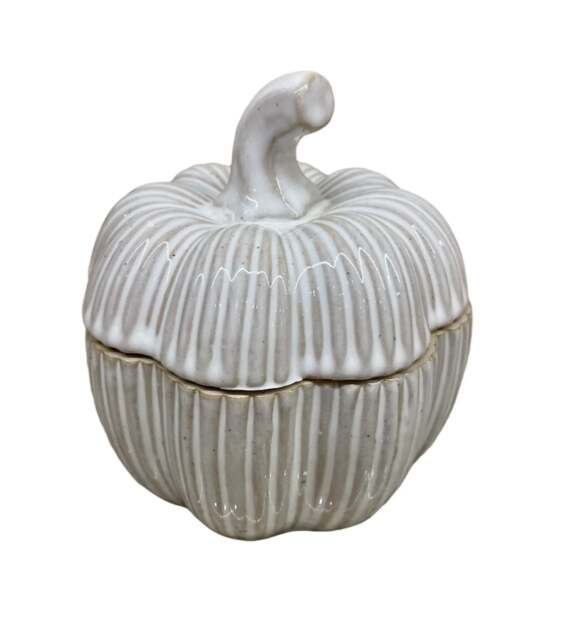 Ceramic Pumpkin Pot with Lid - image 1