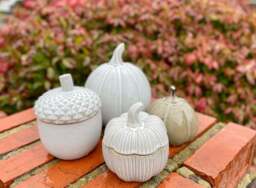 Ceramic Pumpkin Pot with Lid - thumbnail 3