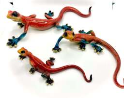 Red Gecko Family Wall Decor - thumbnail 5