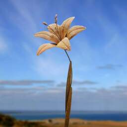 Lily metal garden flower 125cm - thumbnail 5