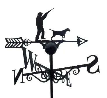 Shooting Weathervane - UK Made Solid Steel - image 1