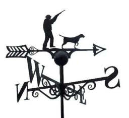 Shooting Weathervane - UK Made Solid Steel - thumbnail 1