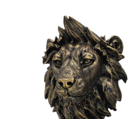 Regal Lion Head Bookends – Set of 2 - 12.5cm x 10cm each. - thumbnail 5