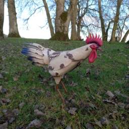 Standing Metal Cockerel - Garden Ornament - thumbnail 2