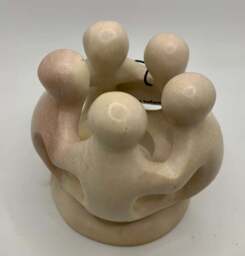Family of Friends Natural Soapstone Ornament - 12cm - thumbnail 2