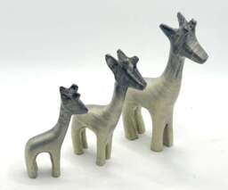 Brushed Silver Giraffe Large - AluminArk Collection - thumbnail 2
